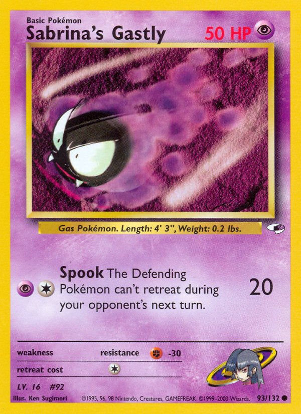 Gym Heroes Sabrina's Gastly #93/132 unlimited